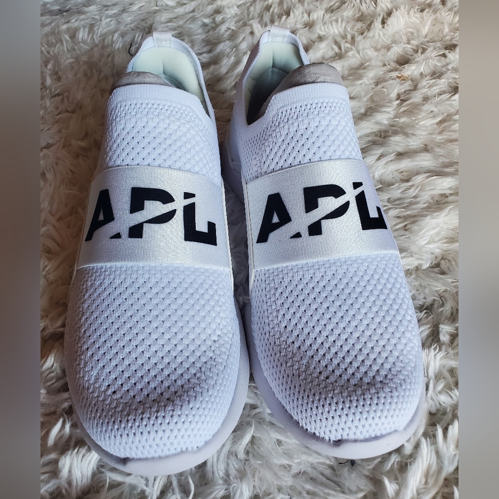 APL White Mesh Slip-On Sneakers